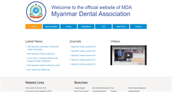 Desktop Screenshot of mda-myanmar.org