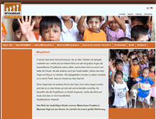 Tablet Screenshot of mda-myanmar.com